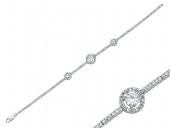SilverPoint Yuvarlak Zirkon Taşlı Suyolu Bileklik - 1
