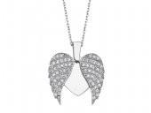 SilverPoint Zirkon Taşlı Açılıp Kapanan Kalp Kolye - 1