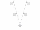 SilverPoint Kare Kesim Sallantılı Kolye - 1