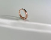 SilverPoint Rose Kaplama Zirkon Taş Detaylı Gümüş Yüzük - 1