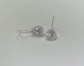 SilverPoint Damla Taş Detaylı Küpe - 1