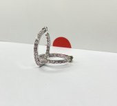 SilverPoint Pembe Taşlı Halka Küpe - 2