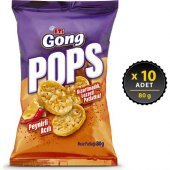Eti Gong Pops Peynirli Acılı 80 g x 10 Adet - 1