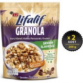 Eti Lifalif Granola Kuru Vişneli, Kakao Parçacıklı, Fındıklı 200 g x 2 Adet - 1