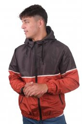 Erkek Kahverengi-Kiremit Yağmurluk Mont 2 - 1