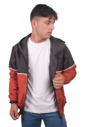 Erkek Kahverengi-Kiremit Yağmurluk Mont 2 - 2