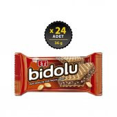 Bidolu Kakao Kremalı Yer Fıstığı Parçacıklı Gofret 36 g x 24 Adet - 1