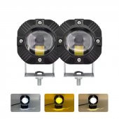Offroad sis lambası 40w beyaz-amber çakarlı 12-30v / LASS294 - 1