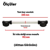 Enspel Lüks Porselen Mobilya Mutfak Çekmece Dolap Dolabı Kulpu Kulbu 192 Mm Beyaz Mat Siyah Kulpları thumbnail 4