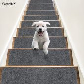 Stepmat Kaymaz Tabanlı ve Yıkanabilir Merdiven Basamak Halısı - 1