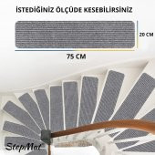 Stepmat Kaymaz Tabanlı ve Yıkanabilir Merdiven Basamak Halısı - 4