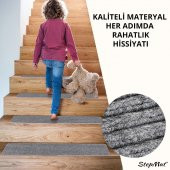 Stepmat Kaymaz Tabanlı ve Yıkanabilir Merdiven Basamak Halısı - 5