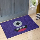 Tek Göz Emoji Çift Taraflı Kauçuk Kapı Önü Paspası thumbnail 1