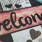 Welcome Yazılı Kauçuk Kapı Önü Paspası - 2