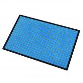 Turkuaz Benekli Toz Kontrollü PVC Tabanlı Nem Alıcı Kapı Önü Paspası - 2