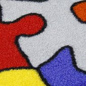 Puzzle Desenli Çocuk Kreş İçin Merdiven Basamak Paspası Halısı - 2