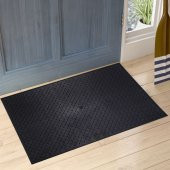 Kelebek ve Taşlar Baskılı Çift Taraflı Kauçuk Kapı Önü Paspası thumbnail 4