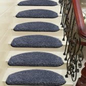 Shaggy Kendinden Yapışkanlı Merdiven Basamak Paspası / Halısı thumbnail 1