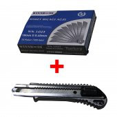 Maket Bıçağı Yedek Uç 100 Adet + Maket Bıçağı Hediyeli - 2