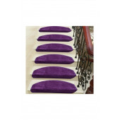 Mor Kendinden Yapışkanlı Merdiven Basamak Paspası / Halısı thumbnail 1