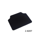 Üst Kalite Universal Tüm Araçlara Uygun Halı Paspas 4 Parça Siyah - 5