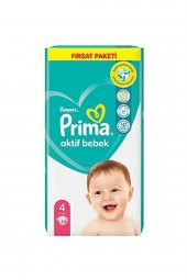 Prima  Bebek Bezi Aktif Bebek 4 Beden 54 Adet Fırsat Paketi - 2