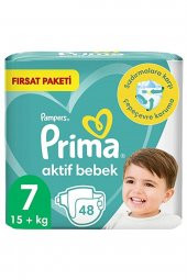 Prima  Bebek Bezi Aktif Bebek 7 Beden 48 Adet Xx Large Mega Fırsat Paketi - 2