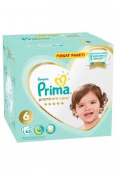 Prima Bebek Bezi Premium Care 6 Beden Extra Large Fırsat Paketi 13 18 kg 62 Adet - 1