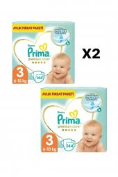 Prima New Şok Fırsat Paketi Bebek Bezi 3 Beden X2 Paket 288 Adet - 1
