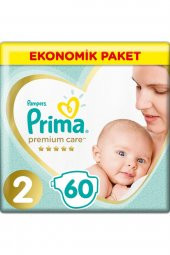 Prima  Bebek Bezi Premium Care 2 Beden 60 Adet Ekonomik Paket - 1