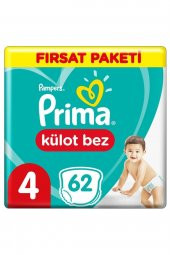 Prima  Külot Bebek Bezi Fırsat Paketi 4 Beden 62 Adet - 1