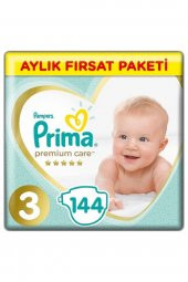 Prima  Bebek Bezi Premium Care 3 Beden 144 Adet Midi Aylık Fırsat Paketi - 1