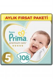 Prima  Bebek Bezi Premium Care 5 Beden 108 Adet Junior Aylık Fırsat Paketi - 1