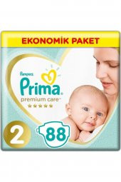 Prima  Bebek Bezi Premium Care 2li Ekonomik Paket 2 Beden 176 Adet - 2