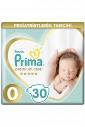 Prima  Bebek Bezi Premium Care 0 Beden 30 Adet Prematüre Tekli Paket - 1