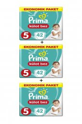 Prima  Pants Bebek Bezi 5 Numara 42li 3 Paket 42x3 126 Adet - 1