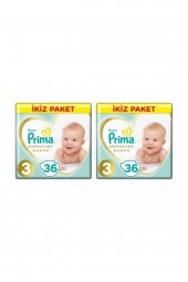 Prima Premium Care 3 Beden Midi 36 Adet Bebek Bezi X 2 Adet - 1