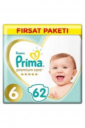 Prima  Bebek Bezi Premium Care 6 Beden 62 Adet Ekstra Large Fırsat Paketi - 1