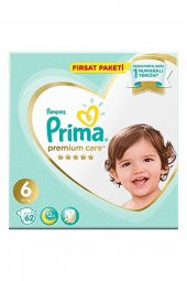 Prima  Bebek Bezi Premium Care 6 Beden 62 Adet Ekstra Large Fırsat Paketi - 3