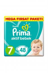 Prima  Bebek Bezi Aktif Bebek 7 Beden Xx Large 48 Adet - 1