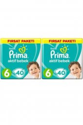 Prima Aktif Bebek 6 Numara 13-18kg 40 Adet X 2 Paket - 1