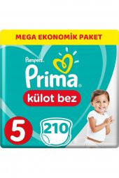 Prima  Külot Bebek Bezi Beden:5 (11-18kg) Junior 210 Adet Mega Ekonomik Pk - 1