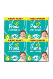 Prima  Bebek Bezi 6 Beden  4lü Paket 160 Adet - 1