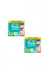 Prima Bebek Bezi Aktif Bebek 2 Beden 72li X 2 Adet 144 Adet - 1