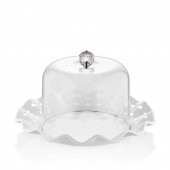 Beyaz Akrilik Delikli Fanus Sunum ve Saklama Kabı - 2 Parça - 1