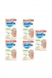 Molfix  5 Paket Pure & Soft 2 Numara Mini 220li Bebek Bezi - 1