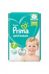 Prima Bebek Bezi Aktif Bebek Standart Paket 7 Beden 20 Adet - 1