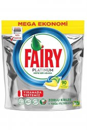 Fairy  Platinum 90 Yıkama Bulaşık Makinesi Deterjanı Kapsülü Limon Kokulu - 1