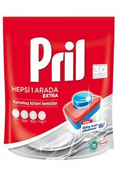 Pril  Hepsi Bir Arada Extra Bulaşık Makinesi Deterjanı 30 Tablet - 1