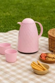 1 Lt Akrilik Soft Pembe Çay Termosu 12 Saat Sıcak 24 Saat Soğuk - 3